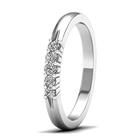Lykken Elegance LYWG22323 viisikivinen valkokultainen timanttisormus 0,14 ct