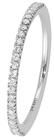Lykken Elegance LYWG22156 valkokulta rivitimanttisormus 0,12 ct