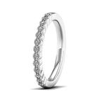 Lykken Elegance LYWG22338 valkokultainen rivitimanttisormus markiisireunalla 0,07 ct