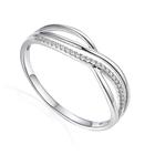 Lykken Elegance LYWG25141 valkokultainen crossover timanttisormus 0,06 ct