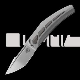 Reate Large Krypton kääntöveitsi, Bead Blast Ti/Zirconium