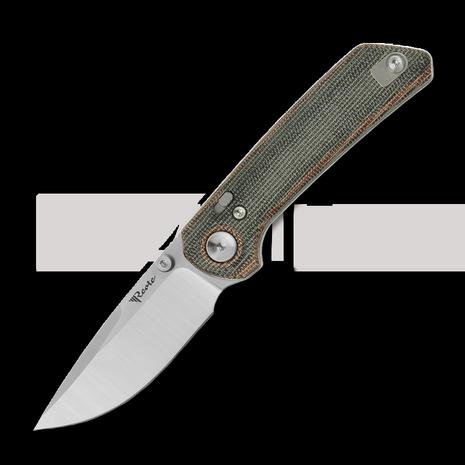 Reate PL-XT Nitro-V kääntöveitsi, Red/Black Micarta, Satin