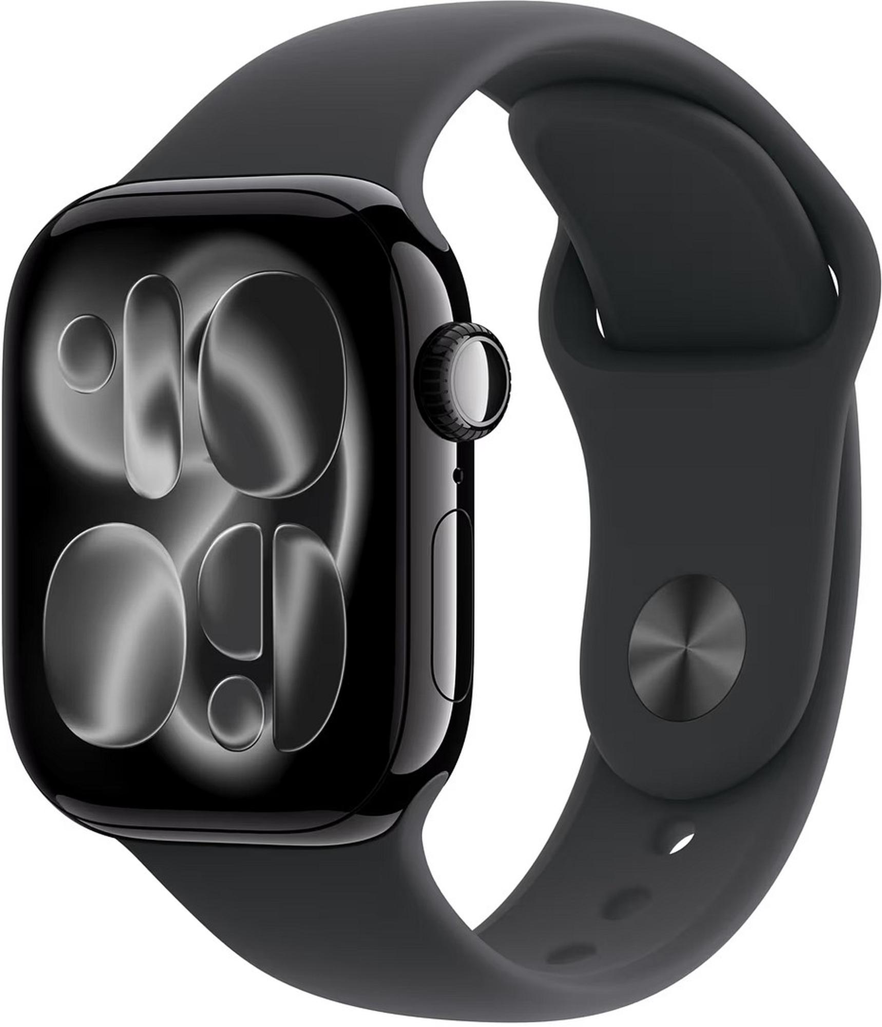 Apple Watch Series 11 42mm Jet Black Aluminium, Black Sport Band S/M Smartwatch