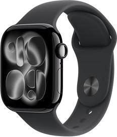 Apple Watch Series 11 42mm Jet Black Aluminium, Black Sport Band S/M Smartwatch
