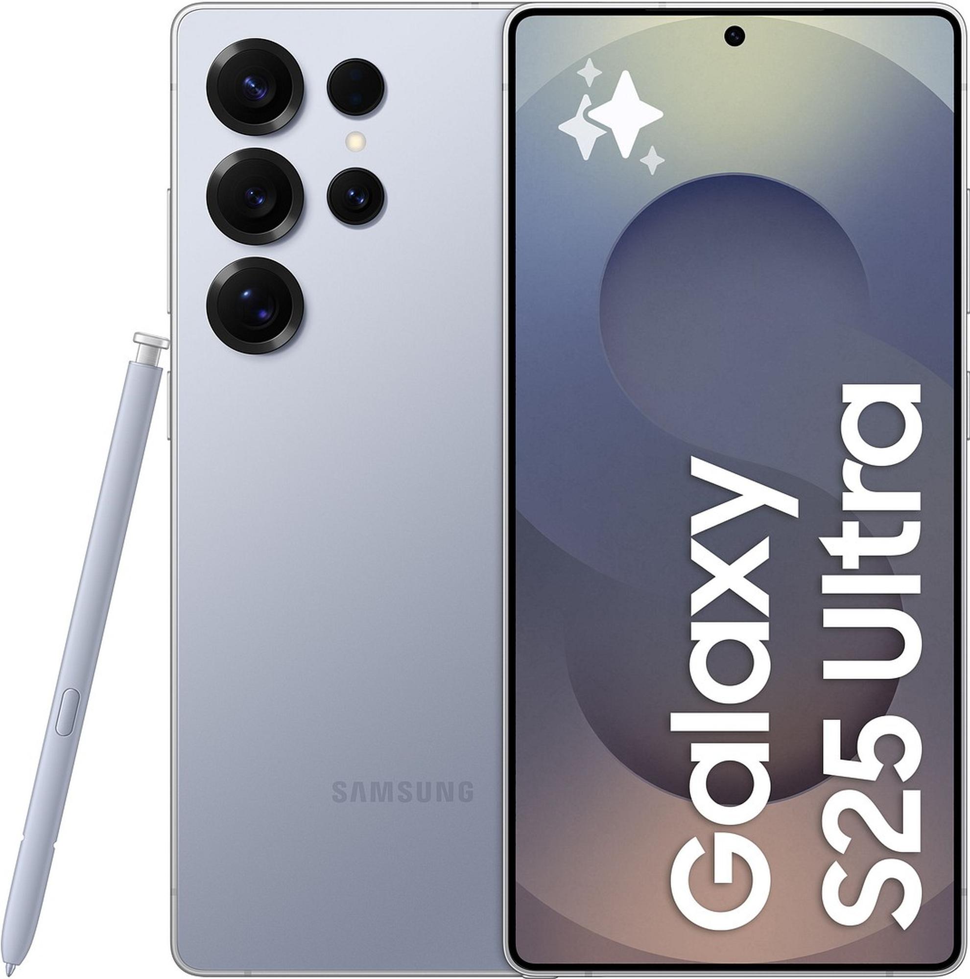 Samsung Galaxy S25 Ultra 5G puhelin, 256/12 Gt, Titanium Whitesilver