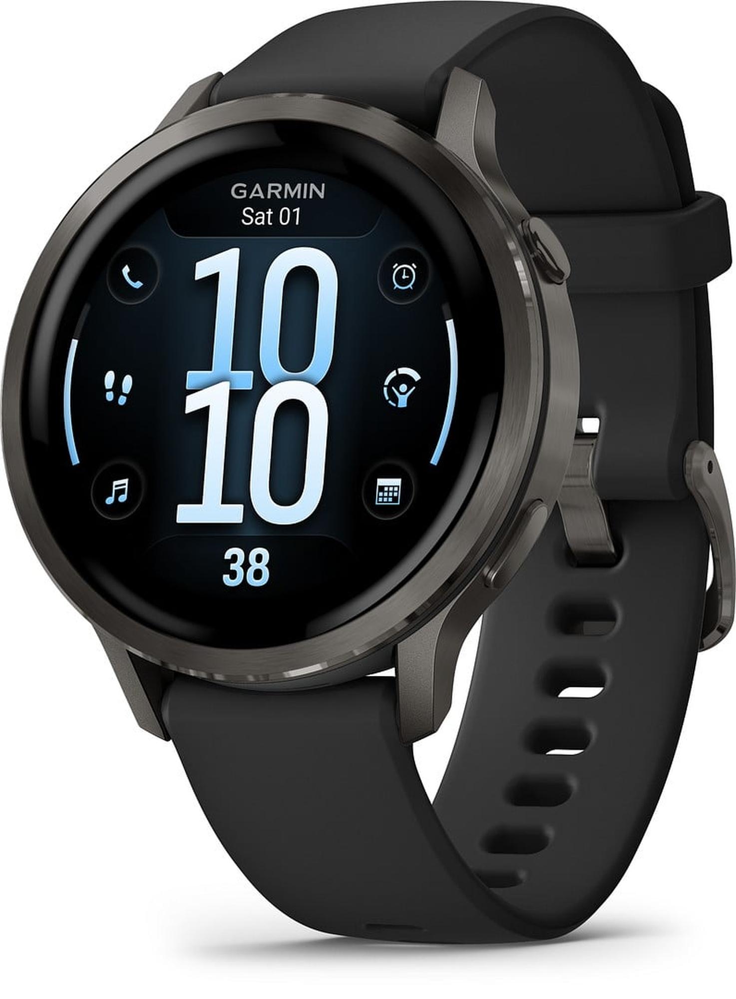 Garmin Venu 4 41mm Lunar Gold with Bone Silicone Band and Light Sand Leather Band 010-03013-03