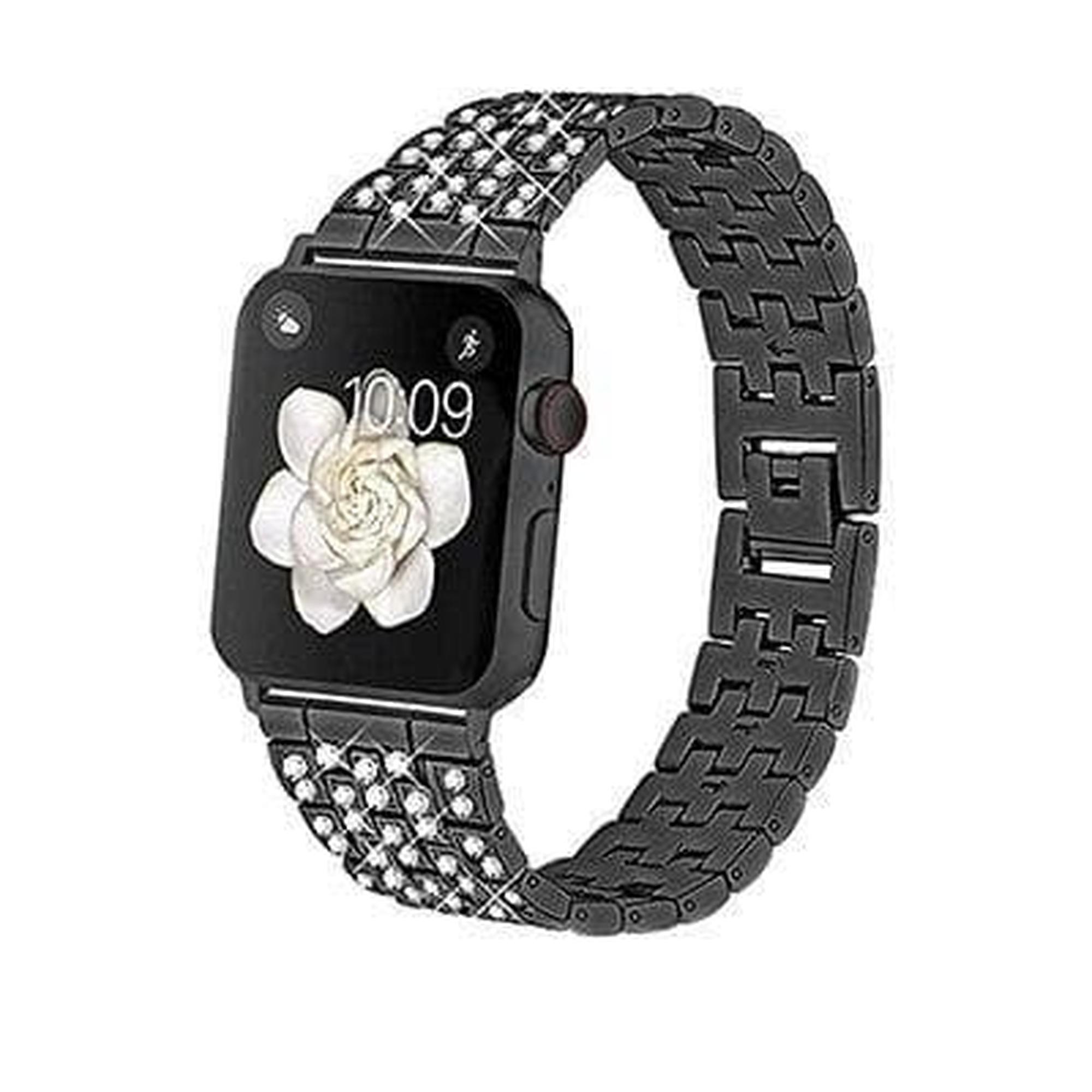 Hurtel Silicone Band Strap Bracelet Case Strap Light Set for Apple Watch 44mm - Yellow