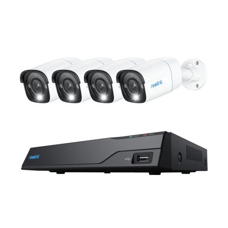 Reolink 4K UltraHD PoE RLK8-800B4, älykäs valvontajärjestelmä, 4 kameraa