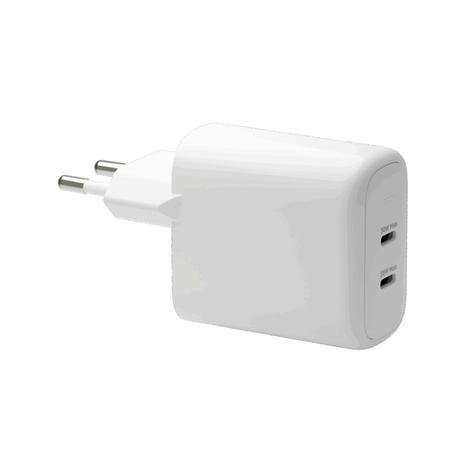 Seinälaturi USB-C 2 x 30W