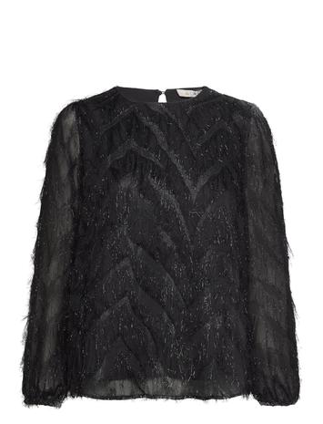 A-View Elini Blouse Tops Blouses Long-sleeved Black A-View