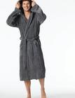 Schiesser Bath Robe Aamutakki Kylpytakki Grey Schiesser