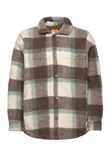 Timberland Wool Blend Shacket Designers Jackets Wool Jackets Brown Timberland