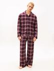 Tommy Hilfiger Relaxed Flannel Pj Set -Boxed Tops Shirts Flannel Shirts Burgundy Tommy Hilfiger