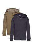 Minymo Sweat Jacket W. Hood Tops Sweat-shirts & Hoodies Hoodies Blue Minymo