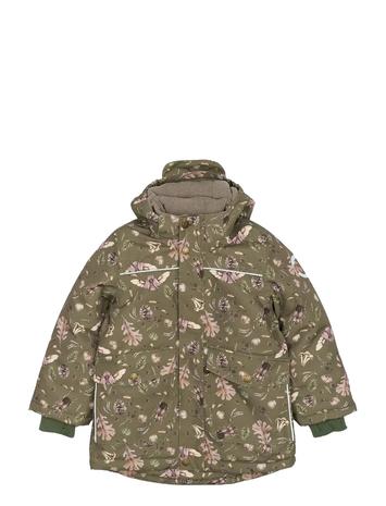 mikk-line Polyester Boys Jacket - Aop Outerwear Jackets & Coats Winter Jackets Brown Mikk-line