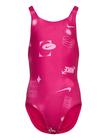 NIKE SWIM Nike Hydrastrong Multi Print Fastback Piece Sport Swimsuits Blue NIKE SWIM