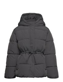 Mango Hooded Anorak With Drawstring Toppatakki Grey Mango