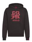 HUGO Doverlohood_Rb Tops Sweat-shirts & Hoodies Hoodies Brown HUGO