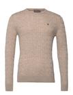Morris Merino Cable Ck Designers Knitwear Round Necks Green Morris