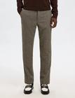 Selected Homme Slhslim-Reed Wool Trs Noos Bottoms Trousers Formal Brown Selected Homme