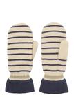 Becksöndergaard Thin Striped Emerald Mittens Accessories Gloves Thumb Gloves Red Becksöndergaard
