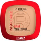 Loreal Paris Infaillible 24H Fresh Wear Powder Foundation Golden Beige 140