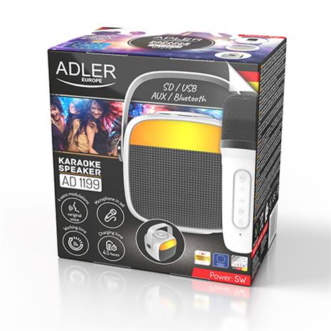 Adler AD 1199, Bluetooth-karaokekaiutin ja -mikrofoni