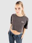 Vans Era Script Relaxed Crop T-Paita faded black Naiset