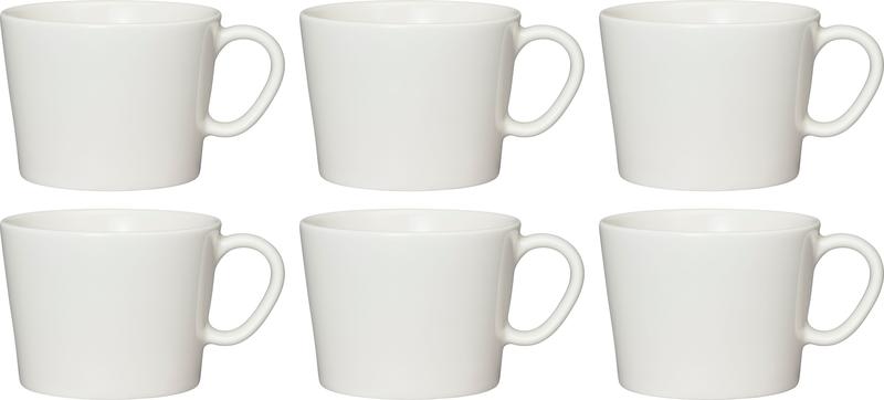 Arabia Mainio -kuppi, 0,17 l, valkoinen, 6 kpl