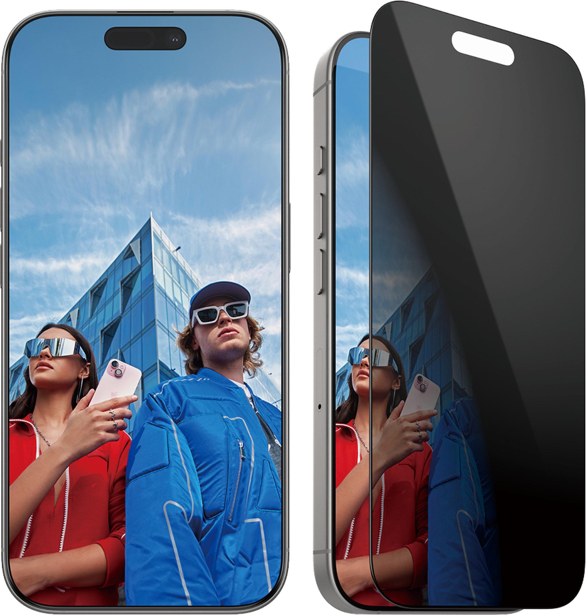 Wozinsky Kovetettu näytönsuoja yksityisyyden suojaamiseksi iPhone 17/16 Pro 2-packille