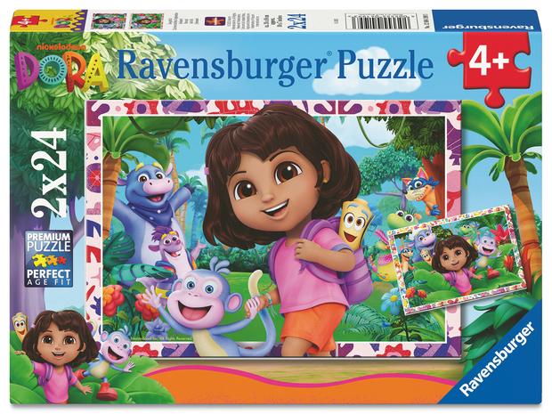 Ravensburger Seikkailija Dora Palapelit 2x24 Palaa
