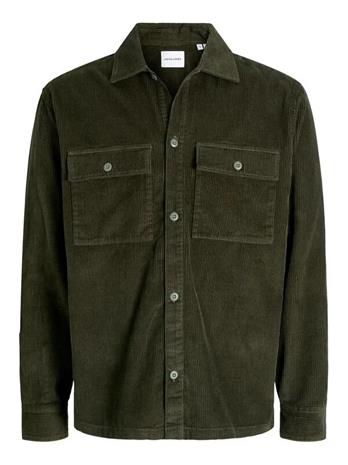 Jack & Jones - JJEPERFECT CORDUROY OVERSHIRT LS SN - Pitkähihainen - Miehet - Vihreä