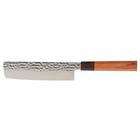 Maku Kitchen Life - Damascus nakiri-veitsi 33 cm Teräs/ruskea/musta