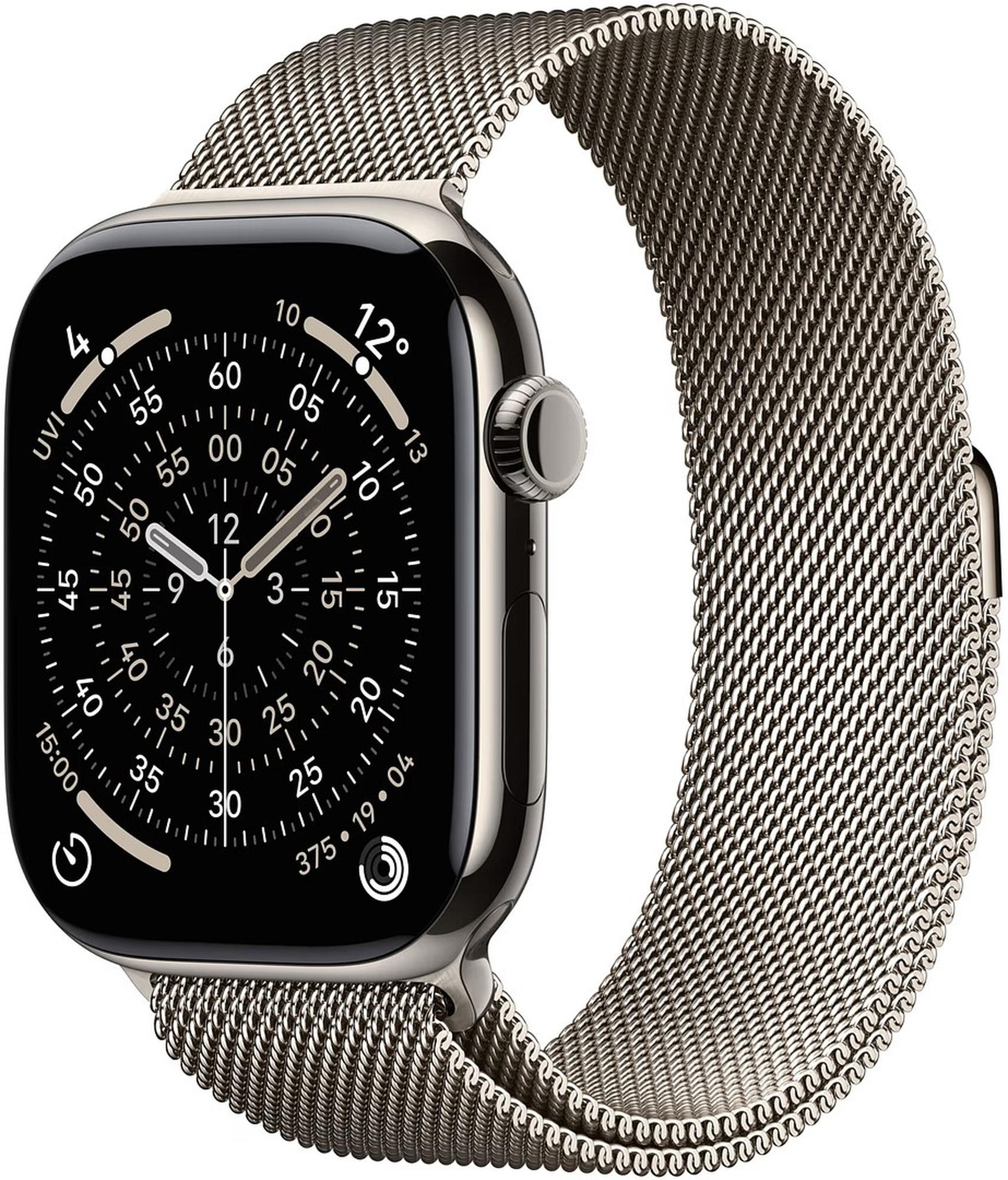 Apple Watch Series 11 OLED 46 mm Digitaalinen 416 x 496 pikseliä Kosketusnäyttö 5G Titaani Wi-Fi GPS (satelliitti)