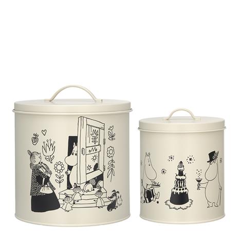 Muurla - Moomin for Pets Purkki 2 kpl Luunvalkoinen/Musta – kuva 1/1