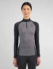 Odlo Odlo Natural Performance Pw 150 Bl Top Turtle Neck L/S Half Zip Sport Base Layer Tops Grey Odlo