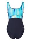 Speedo Speedo Womens Shaping Contour Eclipse Printed 1 Pc - Navy - 36