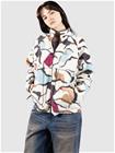 Passenger Fairbanks 2.0 Full Zip Recycled Sherpa Fleecetakki abstract trails off white Naiset