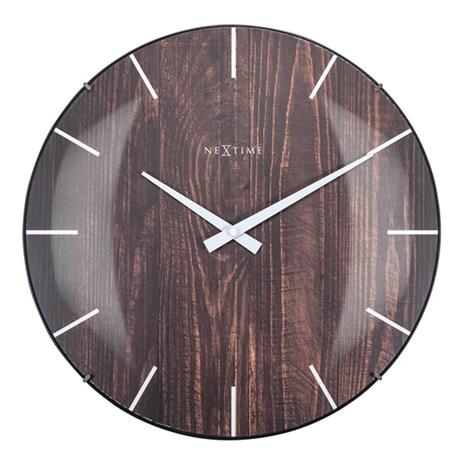 NeXtime Edge Wood Dome seinäkello 3249BR