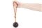 Non-Stop - Ball with rope - Orange/black - 6cm – kuva 1