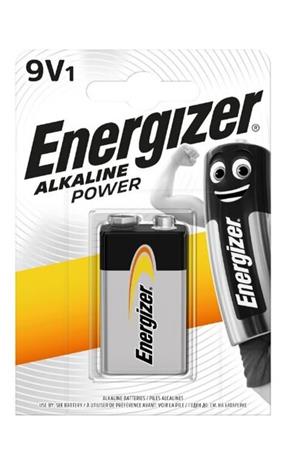 Energizer 9V/6LR61, alkaliteho, 1 kpl