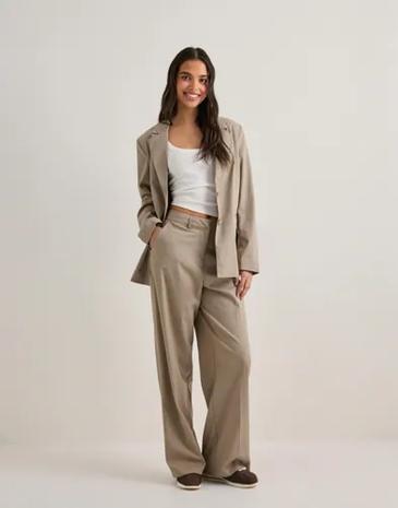 Pieces - Beige - Pcrosa Ls Loose Blazer Noos Bc