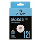 STIGA Ball Seasons Outdoor ABS White 12-Pack