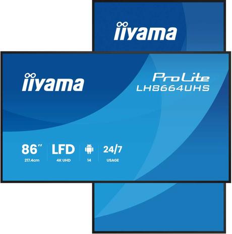 Iiyama ProLite LH8664UHS-B3AG (85,6"), näyttö – kuva 1/1
