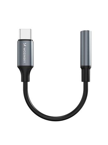 Wozinsky WACM-01 USB-C Adapter - Mini Jack 3.5mm - Black