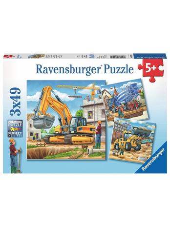 Ravensburger Large Construction Vehicles 3x49st. – kuva 1/1