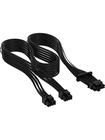Corsair Premium Individually Sleeved 12+4pin PCIe Gen 5 12VHPWR 600W cable, Type 5 (Generation 4), BLACK