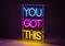 Fuj:tech Neon You got this seinävalaisin – kuva 1