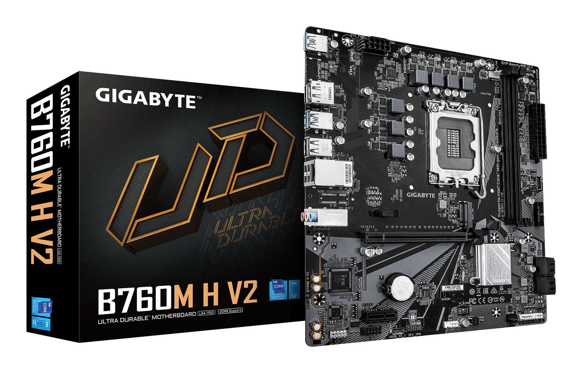 Gigabyte B760M H V2 DDR5 LGA1700 mATX -emolevy