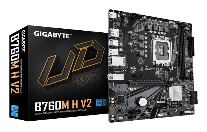 Gigabyte B760M H V2 DDR5 LGA1700 mATX -emolevy – kuva 1/2